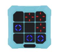 POENVFPO Consola de Juegos de Rompecabezas Eléctrica Portátil 6 en 1, Material Plástico, Mejora Las Habilidades, Portabilidad para Que los Niños Aprendan y Resuelvan Problemas (Blue)