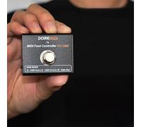 POENVFPO Controlador de Pie MIDI Pedal de Efectos de Guitarra Compacto con Mensajes de NOTA de PC CC Personalizados para Presentaciones en Vivo Grabación de Estudio Aleación de Aluminio Control MIDI