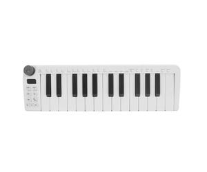 POENVFPO Controlador de Teclado MIDI, 25 Teclas Sensibles a la Presión, Conectividad Inalámbrica, Diseño Portátil con Batería Incorporada para Producción Musical, Composición