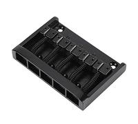 POENVFPO Cordal de Puente para bajo Eléctrico de 5 Cuerdas de Metal, Pieza de Repuesto de Alta Resistencia con Protección de Superficie Lisa, Hardware Profesional para Instrumentos Musicales (BLACK)