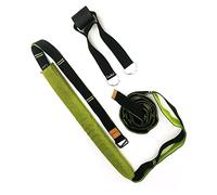 POENVFPO Correa de Yoga, Entrenador de Asistencia Multifunción para Doblar la Espalda para Estirar la Cintura de la Pierna hacia Atrás, con Diseño para Colgar en la Puerta para Gimnasio, (GREEN)