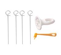 POENVFPO Cortador de Patatas Manual, Rallador Retorcido de Acero Inoxidable, Cortador en Espiral para el Hogar, Cocina, Camping (Como se muestra)