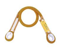 POENVFPO Cuerda de Escalada, Nailon de 10,5 Mm con Anillos de Metal Cuerda de Seguridad Resistente para Montañismo, Escalada en Roca y Operaciones de Rescate (60CM)