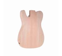 POENVFPO Cuerpo de Guitarra Eléctrica sin Terminar, Cuerpo de Guitarra de Madera de Caoba DIY en Blanco con Boca F Especial y Superficie Pulida, para Piezas de TL F y Pintura