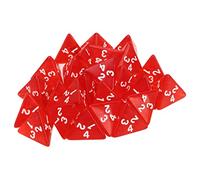 POENVFPO Dados Digitales Transparentes, Plástico de Primera Calidad, Dados Numéricos Educativos, Juegos Interactivos y Actividades de Enseñanza