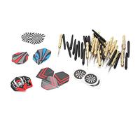 POENVFPO Dardos con Punta de Acero con Bonitos Vuelos, Adecuados para Todos los Jugadores, Ranuras Personalizadas para un Control Estable, Incluye 18 Varillas de Dardos para Juegos