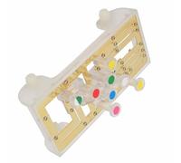 POENVFPO de Aprendizaje de Guitarra, Diseño Humanizado con un Acorde de Tecla para Principiantes, Material Transparente y 6 Acordes Generales para un Aprendizaje Rápido (GOLD)