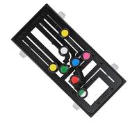 POENVFPO de Aprendizaje de Guitarra, Diseño Humanizado con un Acorde de Tecla para Principiantes, Material Transparente y 6 Acordes Generales para un Aprendizaje Rápido (BLACK)