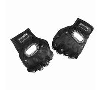 POENVFPO de Conducción de Medio Dedo, 2 de Tela de Malla Transpirable con Cierre de Gancho y Bucle y Almohadillas de Goma Suave, para Protección de Las Articulaciones de Las Manos