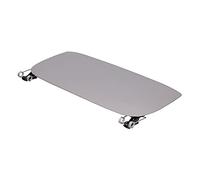 POENVFPO Embellecedor del Respaldo del Asiento Cubierta de Cuero Artificial Reemplazo del Embellecedor del Panel Trasero del Asiento ABS con Soportes y Tornillos para el Interior del Sedán para (GREY)