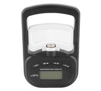 POENVFPO Entrenador de Fuerza de Agarre Manual Digital Dinamómetro de Mano Probador de Fuerza de Agarre 396 Libras de Alta Precisión con Pantalla LCD para Entrenamiento Deportivo Fisioterapia (BLACK)