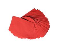 POENVFPO Envoltorios de Papel de Aluminio Cuadrados, 100 Unidades, Multicolor, No Tóxico, Ecológico, 3 "x 3" para Hacer Dulces y Chocolate (rojo)