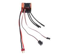 POENVFPO ESC sin Escobillas, Construcción de Aluminio Controlador de Velocidad Eléctrico 60A para Coche RC 1/10 1/12 con bajo Voltaje y Protección contra Sobrecalentamiento