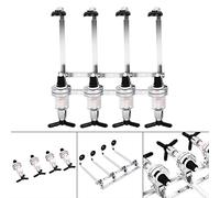POENVFPO Estante Dispensador de Soporte para Botellas Montado en la Pared para Bar en Casa, Elegante Dispensador de Alcohol de 4 Botellas con Diseño a Prueba de Fugas