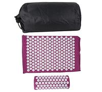 POENVFPO Estera de Acupresión, Estera de Masaje de Acupuntura y Juego de Almohada para Aliviar el Dolor de Espalda, con Bolsa de Transporte, Juego de 3 Piezas (de tres piezas de cojín de
