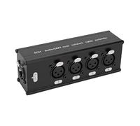 POENVFPO Extensor XLR a Ethernet, 14,7 * 4,2 * 5 Cm Convertidor Ethernet de Sonido XLR de 4 Canales de Metal para Sonido en Vivo de Estudio (hembra de 3 pines)