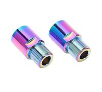 POENVFPO Extensores de Pedales de Bicicleta, 1 par de Extensores de Pedales de Bicicleta de Acero Al Cromo Molibdeno con Estructura Reforzada para Bicicletas de Calle BMX, Extendidos 20 (20MM)