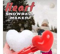 POENVFPO Fabricante de la Bola de Nieve del Corazón Fabricante Sweet Design Snowball Shape For Snowball Fights Toys Creative Toys For Muscle Development Red Plastic Love Shape (Colores Variados #44)