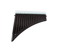 POENVFPO Flauta de Pan de 18 Tubos en Clave de C, Material ABS, con Bolsa de Transporte para Estudiantes y Principiantes, Instrumento de Viento (BLACK)