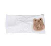 POENVFPO Fumo Pro Capitán de suave algodón con dibujos animados, banda elástica para la cabeza para niños pequeños con accesorios de bricolaje (blanco)
