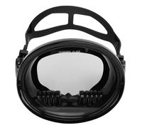 POENVFPO Gafas de Buceo, Gafas de Natación Antivaho de Vidrio Templado de Alta Definición con Correa Ajustable y Marco de Silicona, para Hombres, Mujeres, Adultos, Exploración Subacuática (Black)