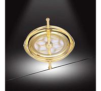 POENVFPO Giroscopio de Metal Antigravedad, Juguete de Equilibrio Giratorio, Herramienta de Enseñanza Creativa para Niños y Adultos, Alivio del Estrés, Metal (Silver)