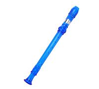 POENVFPO Grabadora Decantadora de Plástico, Instrumento Musical Translúcido de 8 Orificios para Niños, Diseño Portátil Liviano, Construcción Desmontable Fácil de Limpiar (BLUE)