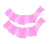 POENVFPO Guantes de Natación con Dedos Palmeados, Guantes de Natación de Silicona Suave para Adultos y Niños, con Forma Hidrodinámica para Nadar Más Rápido, Diseño Plegable. (S)