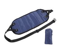 POENVFPO Hamaca para Pies de Avión, con Estructura Antivuelco, Diseño Compacto y Liviano, Columpio para Pies Portátil de Malla Transpirable para Oficina, Avión, Tren, Hogar (blue marino)