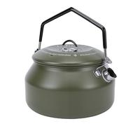 POENVFPO Hervidor de Agua para Acampar, Tetera de Acero Inoxidable de 1L con de Silicona con Aislamiento Térmico para Hervir café Al Aire, Acampar y Hacer Senderismo