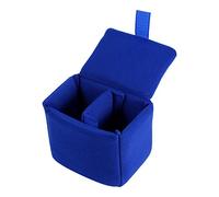 POENVFPO Inserto para Bolsa de Cmara, Estuche de Terciopelo a Prueba de Golpes, Almohadillas de Particin, Gancho y Bucle, para Fotografiar (Blue