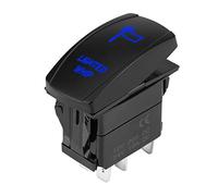 POENVFPO Interruptor de Luz de Látigo ABS Interruptor Basculante 5 Pines SPST 12 V 24 V LED Iluminado Control de Encendido y Apagado para Luces de Látigo ATV UTV Motocicleta Barco Coche Remolque