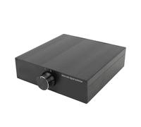 POENVFPO Interruptor Selector de Señal Estéreo HI-FI L/R XLR Interruptor Selector de Señal, Perillas de Metal Sólido Mecanizadas CNC, Diseño de Caja de Distribución Limpia