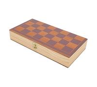 POENVFPO Juego de Ajedrez Portátil de Madera para y para Adultos, Tablero Plegable Duradero para Entretenimiento Familiar, Material de Madera de Robin, 32 Set de Ajedrez