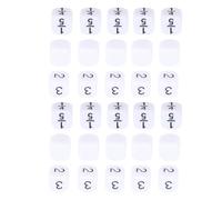 POENVFPO Juego de Dados de 6 Caras de 30 Piezas, Dados de Plástico Blanco de 16 Mm con Bolsa de Almacenamiento para Juegos de Mesa, Juegos de Matemáticas, Accesorios de Enseñanza