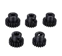 POENVFPO Juego de Engranajes de Motor de Piñón 32DP, Engranajes de Motor de Acero Endurecido M0.8 Paso 17T 18T 19T 20T 21T con Orificio de 5 Mm para Coche RC 1/10 1/8