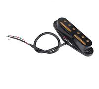 POENVFPO Juego de Pastillas de Bobina Simple para Guitarra ST, Estilo SSS de 3 Piezas con Cuello de 48 Mm y Espacio entre Puentes de 52 Mm, Imanes de Metal y Cerámica, Carcasa Acrílica, Pastillas de