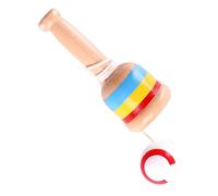 POENVFPO Juego de Pelota y Taza de Madera para Atrapar Pelotas, Juguete Tradicional de Coordinación Mano-Ojo para Niños, Construcción de Madera Maciza, Juego Portátil para Interiores y Exteriores