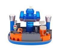 POENVFPO Juego de Pista de Carreras de Adventure Kids, Juguetes de Aprendizaje Educativo con 2 Autos de Carrera Construyendo Rompecabezas de Juego Ferroviario para Niños Pequeños