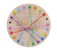 POENVFPO Juego de Rompecabezas de Cuerda para Atar Nudos, Rompecabezas de Madera con Madera de Caucho y Cuerda de Algodón, Desafío de Desenredado de Varios Niveles de 8,7 Pulgadas para Niños, Adultos,