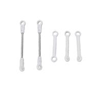 POENVFPO Juego de Varillaje para Helicóptero RC, Grupo de Bielas de Plástico y Metal para RC ERA C032 UH 1 C138 Pro, con Estructura Optimizada para un Vuelo Suave (White)
