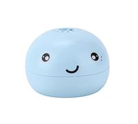 POENVFPO Juguete de Baño de Ballena, Lindo Ventilador de Bola Flotante con Carga USB, Balón de Fútbol Flotante Portátil para Niños, con Diseño Suave sin Rebabas, (Blue)