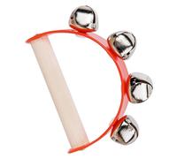 POENVFPO Juguete de Campanas con, Campana Musical Ergonómica de Madera para Niños de Educación Temprana, con Colores Brillantes para Habilidades Auditivas y Coordinación Ojo-mano (rojo)
