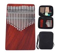 POENVFPO Kalimba, Piano de Pulgar de 17 Teclas, Instrumento Musical Portátil de Madera para Dedo para Principiantes con Pastilla Externa, Accesorios Completos