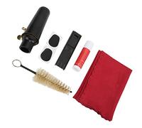 POENVFPO Kit de Boquilla para Saxofón Alto con Accesorios de Limpieza, Material ABS, Calidad de Sonido Premium para Estudiantes y Principiantes, Incluye Almohadillas para Dientes y Cepillo