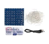 POENVFPO Kit de Bricolaje de Cubos LED con Cubos de Luz LED de 8x8x8, Efectos de Animación Largos, Adecuados para Cultura Residencial, Material Duradero y Seguro