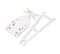 POENVFPO Kit de Construcción de Remolque de Camión de Aleación de Aluminio, con Enganche de Remolque, Restricciones, Brazo de Grúa para la Escalada Fuera de la Carretera, Entusiastas de (Silver)