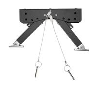 POENVFPO Kit de Estabilizador de Escalón para RV, Soporte de Escalón Ajustable de Metal de 2,8 a 11,4 Pulgadas con Almohadillas de Goma Antideslizantes, Diseño Plegable para Remolque de Viaje,
