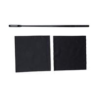 POENVFPO Kit de Limpieza de Flauta, 2 Varillas de Limpieza de Plástico y 2 Paños de Pulido para Mantenimiento de Flauta, con Diseño de Superficie Lisa para la (1 varilla de de con
