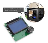 POENVFPO La Pantalla de Pantalla LCD para La Creencia CR -10S 3D Printer con Caracteres Blancos Transparentes y La Curva Azul Se Entrega con Dos Cables de Conexión para los Entusiastas